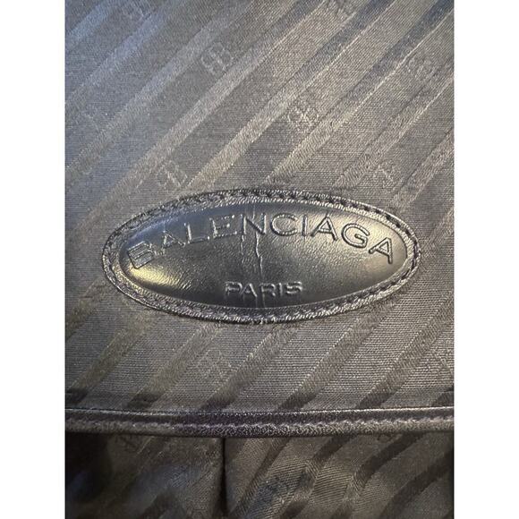 Vintage Balenciaga Monogram Canvas Messenger Bag EUC Dark navy - Picture 9 of 9